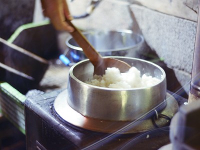 釜戸炊き