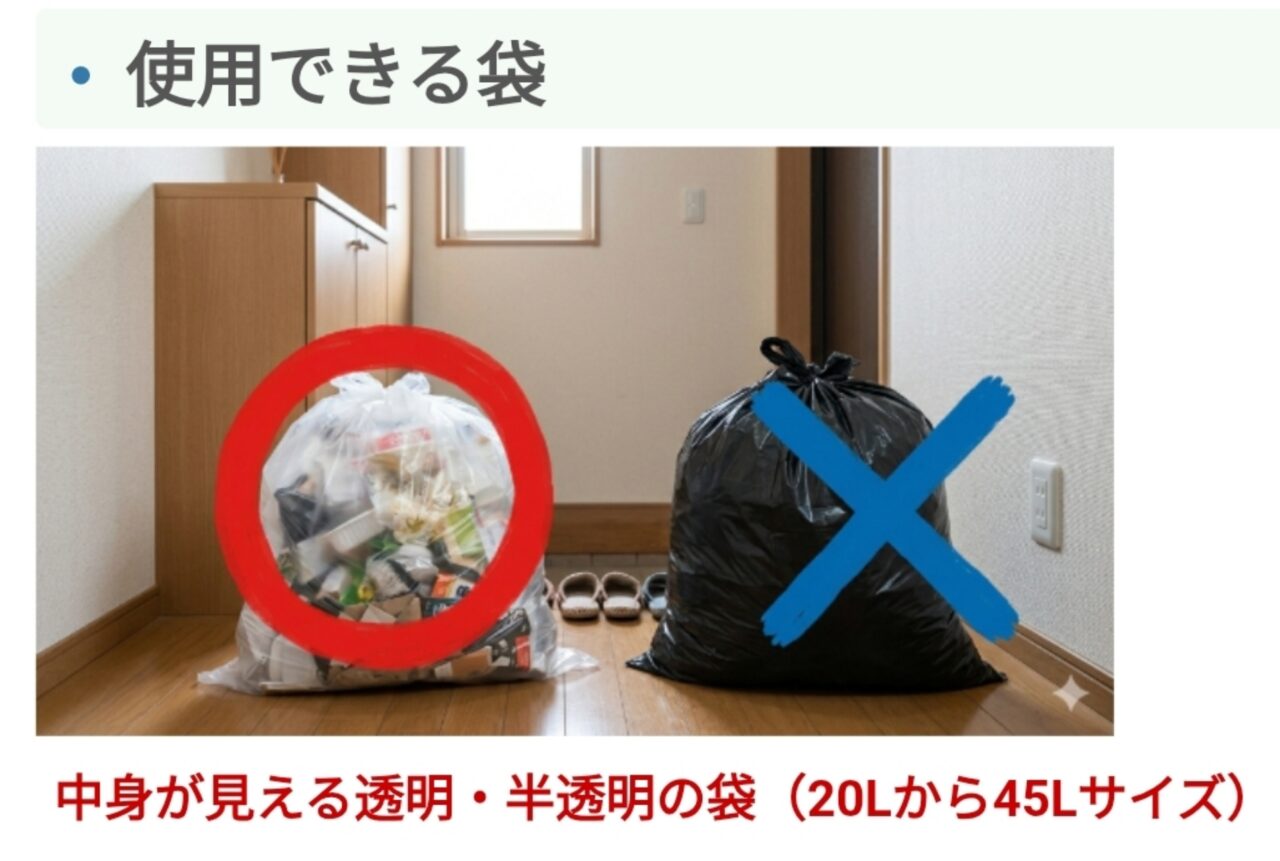 ○×ごみ袋